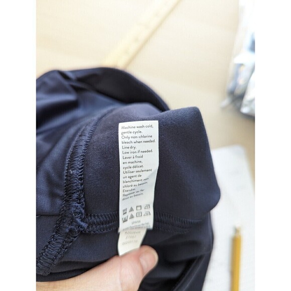 SPANX‎ Ponte Ankle Leggings Women's Size Small Navy Blue - Picture 9 of 10